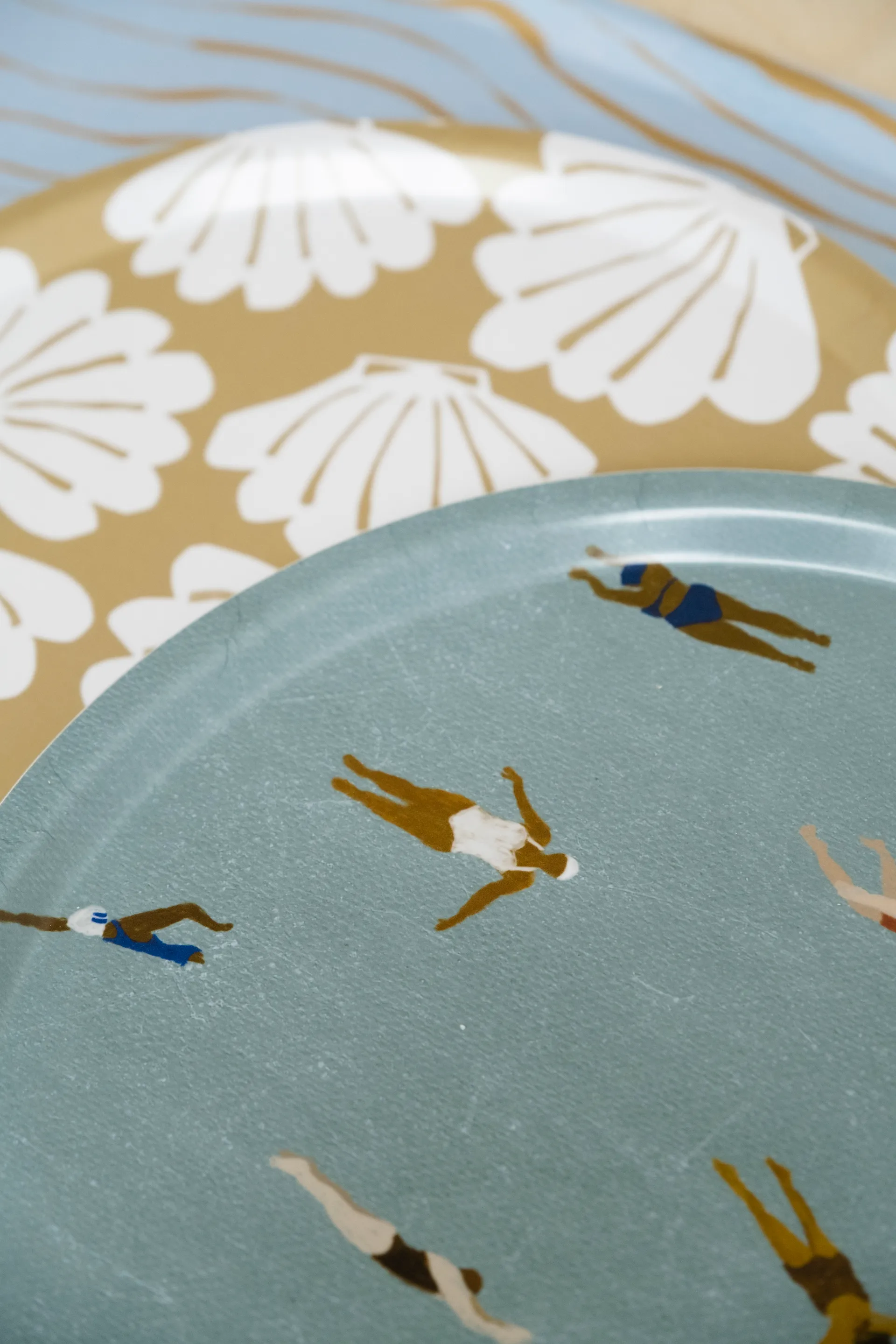 Swimmers bricka Ø38 cm, Beige Fine Little Day