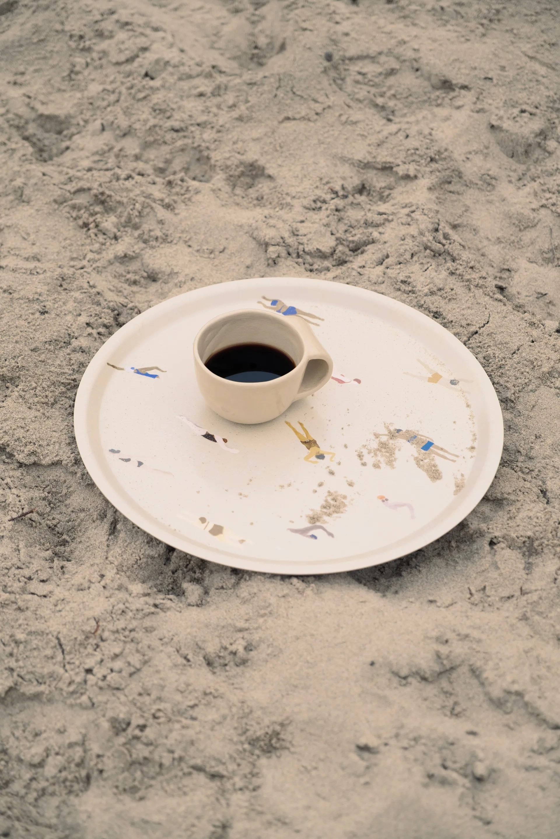 Swimmers bricka Ø38 cm, Beige Fine Little Day