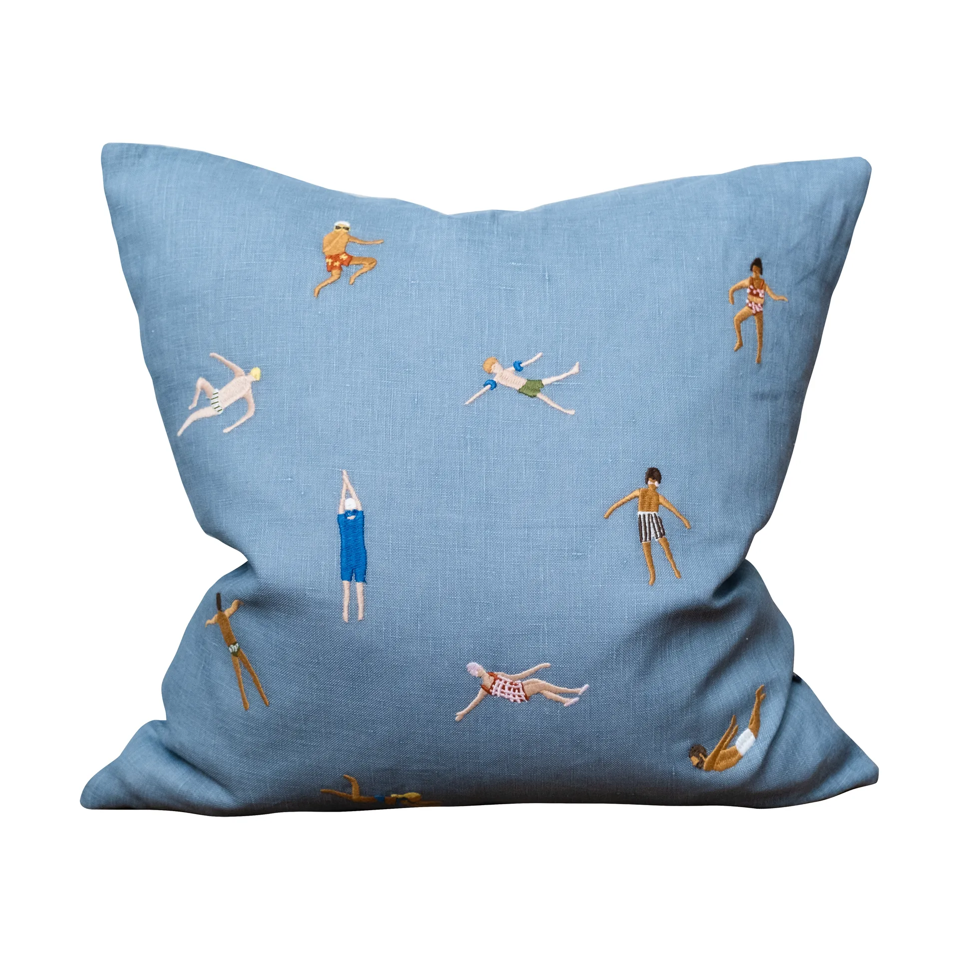 Swimmers kuddfodral 45x45 cm, Blue Fine Little Day