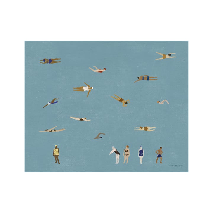 Swimmers poster, 40x50 cm Fine Little Day