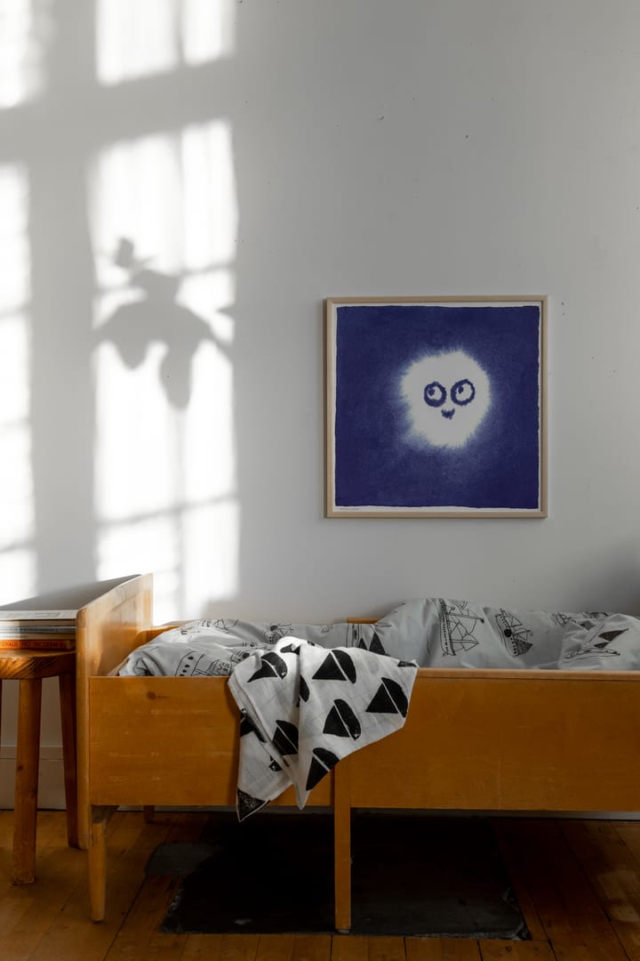 Tufs poster 50x50 cm, Blå-vit Fine Little Day