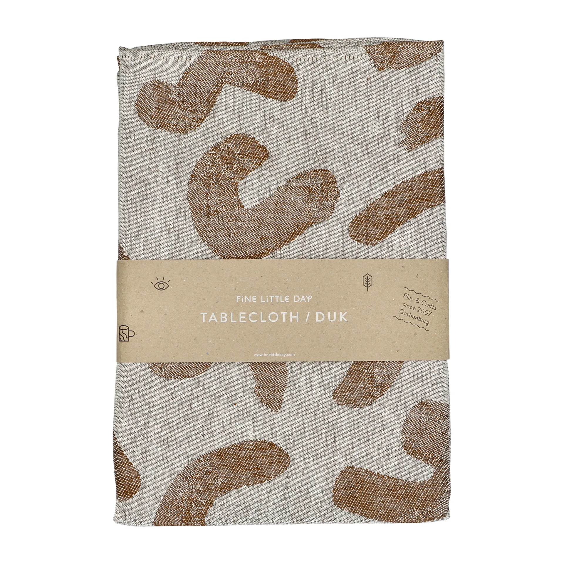 Udon bordsduk 147x250 cm, Brun Fine Little Day