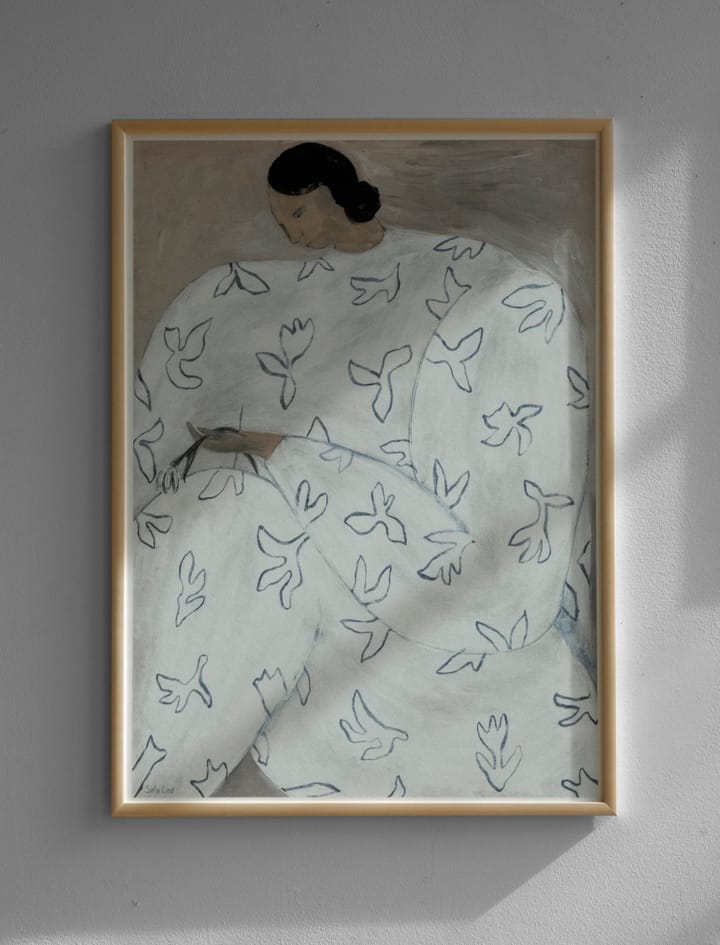 White Flower poster 50x70 cm, Nude Fine Little Day