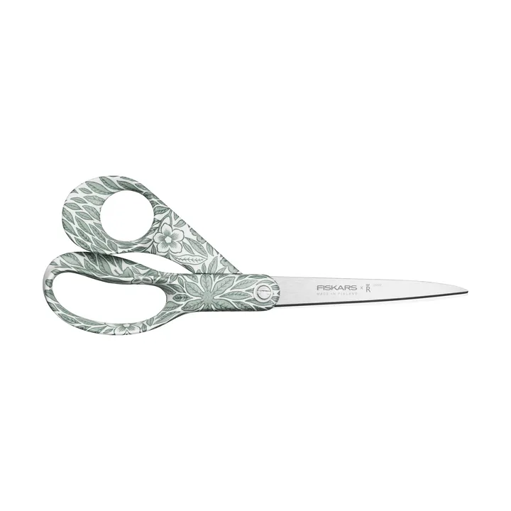 Fiskars x Rörstrand universalsax - Ostindia Floris grön, 21 cm - Fiskars