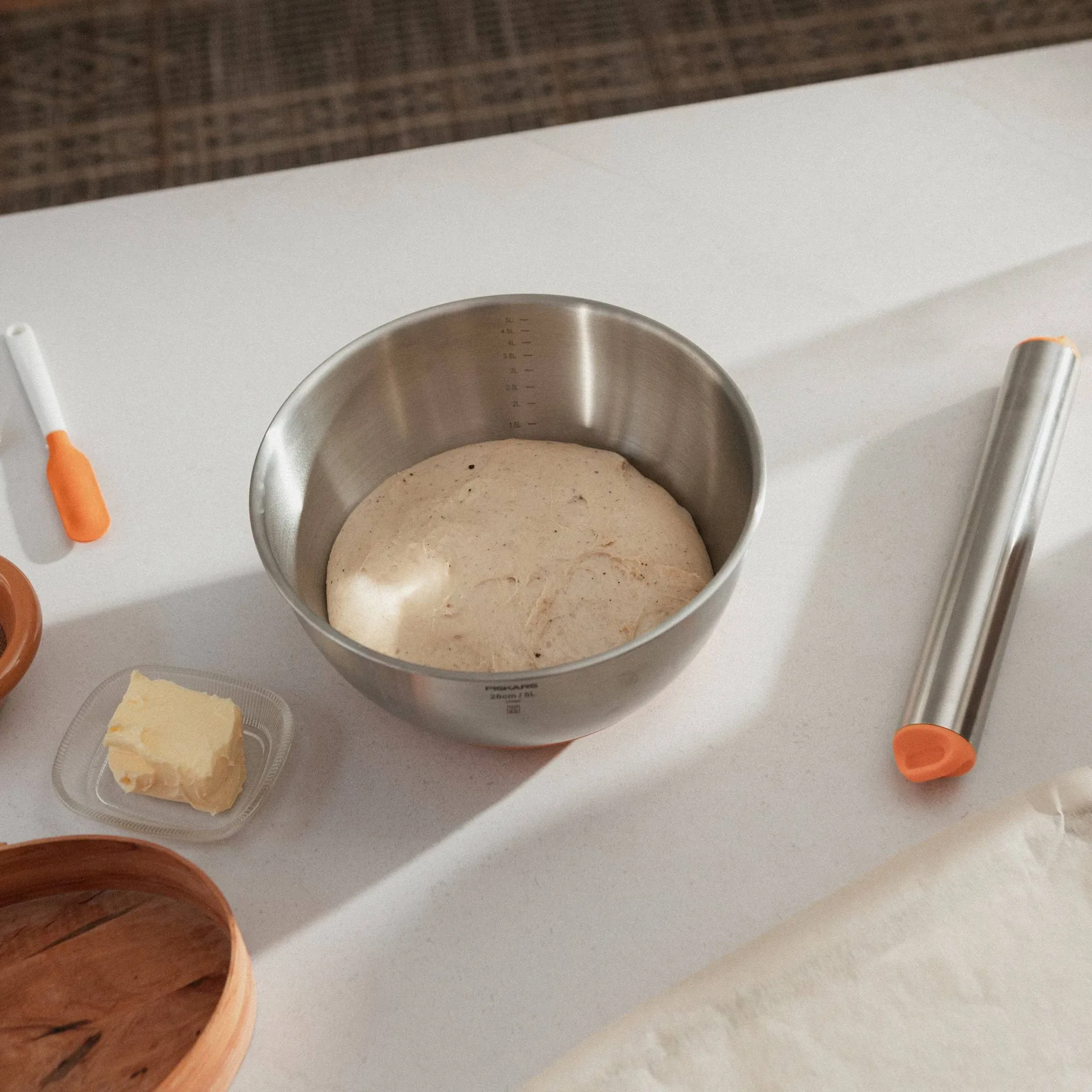 Functional Form bakbunke, Rostfritt stål, 5 L Fiskars