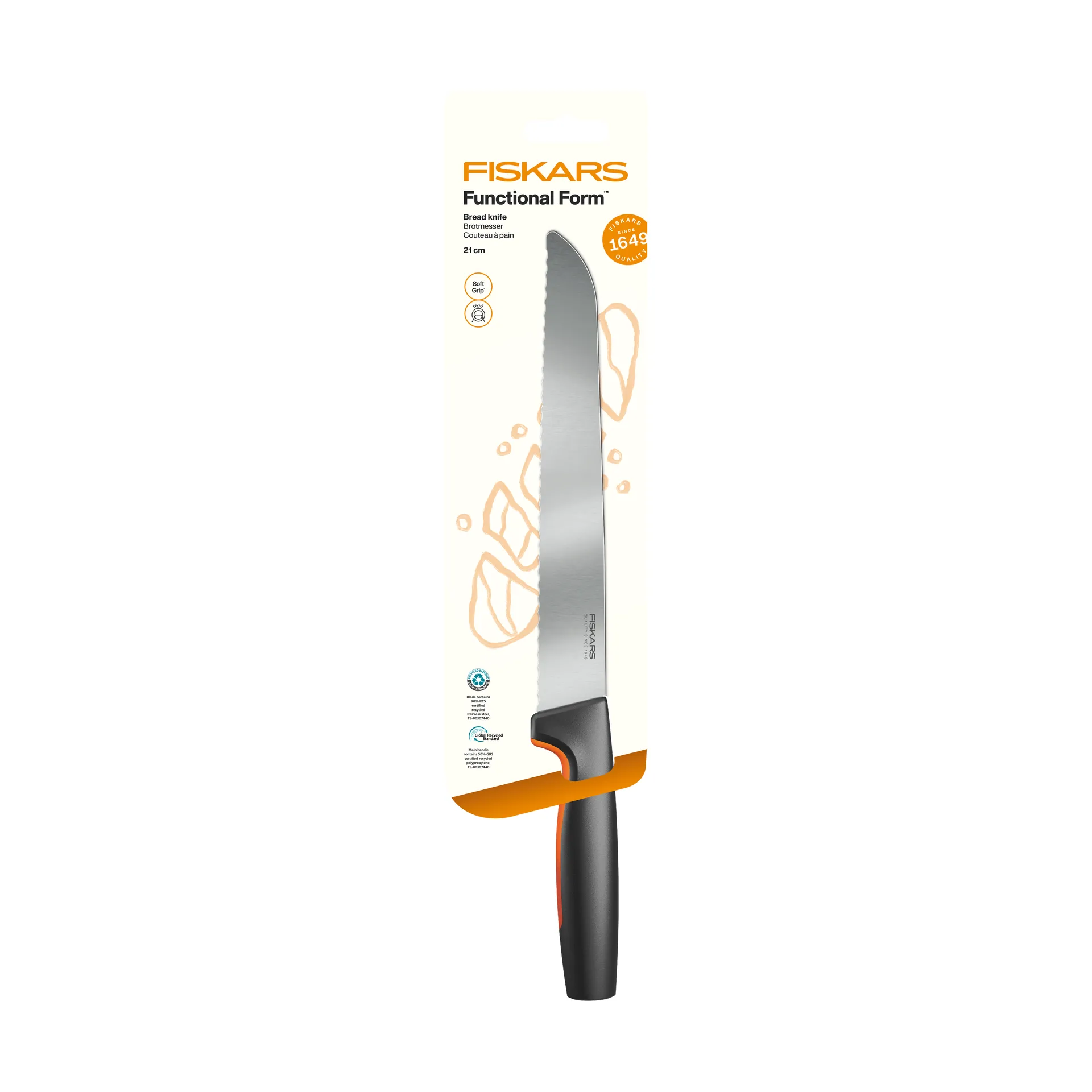 Functional Form brödkniv, Rostfritt stål Fiskars