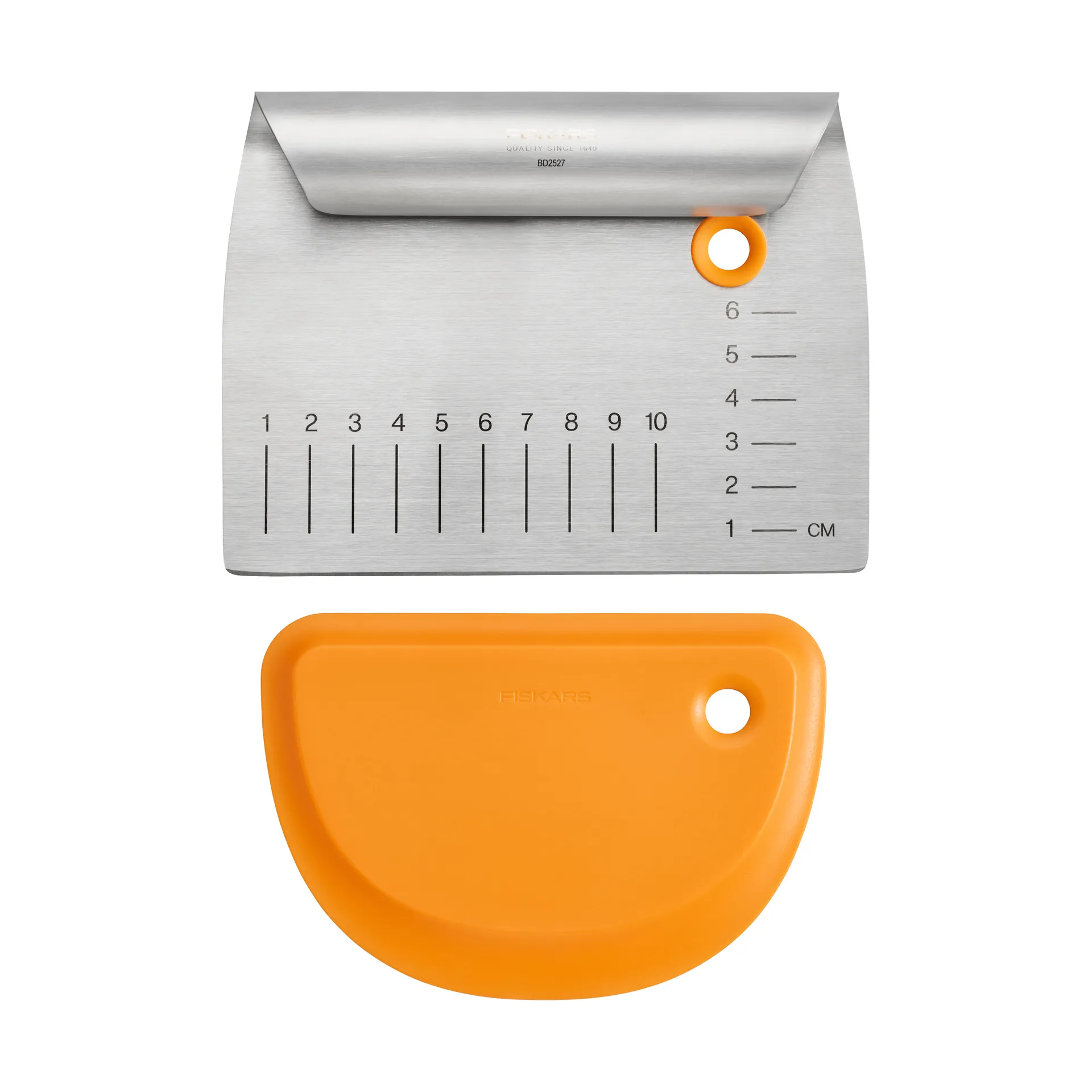 Functional Form degskrapa, Metall-silikon, 2 delar Fiskars