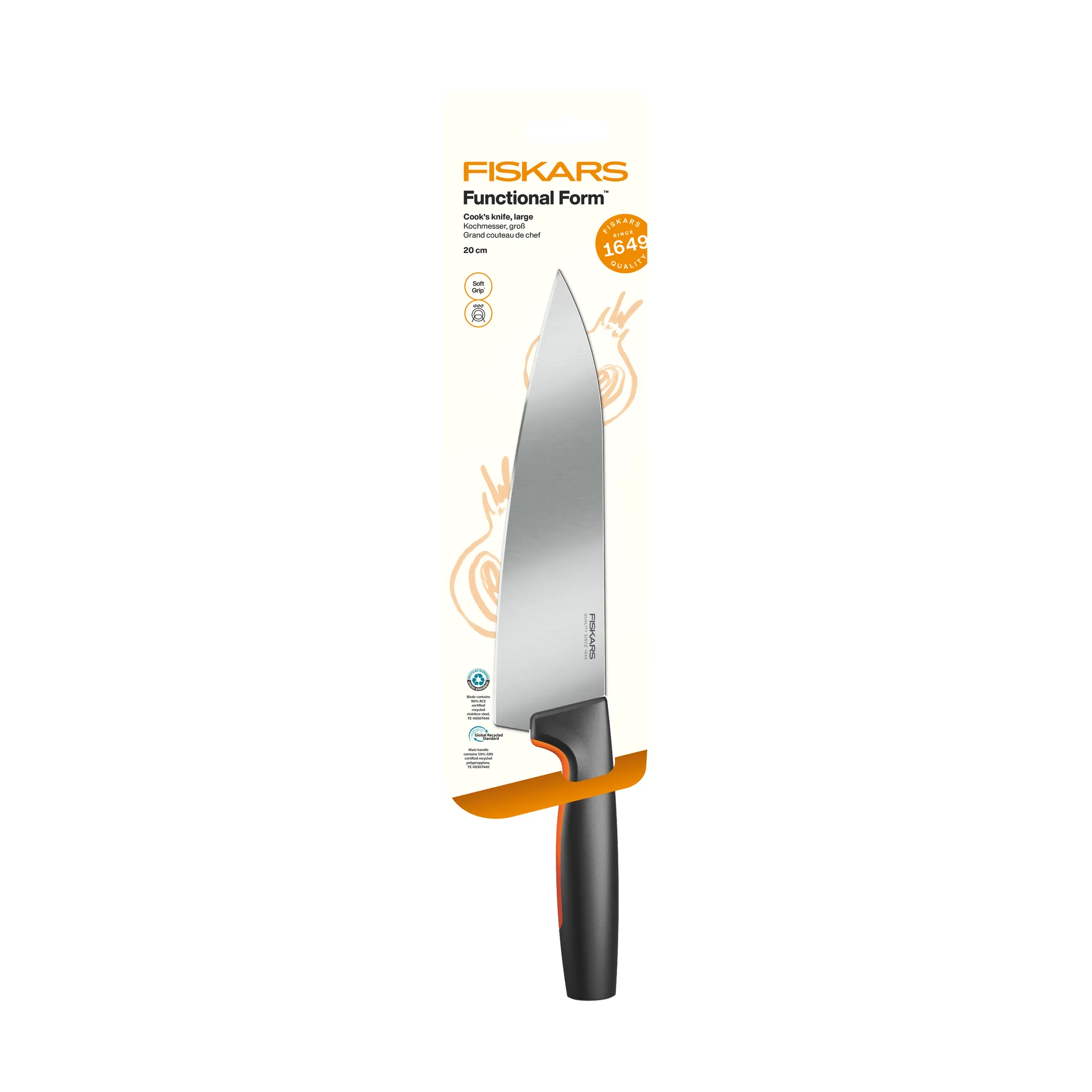 Functional Form kockkniv, Stor, rostfritt stål Fiskars