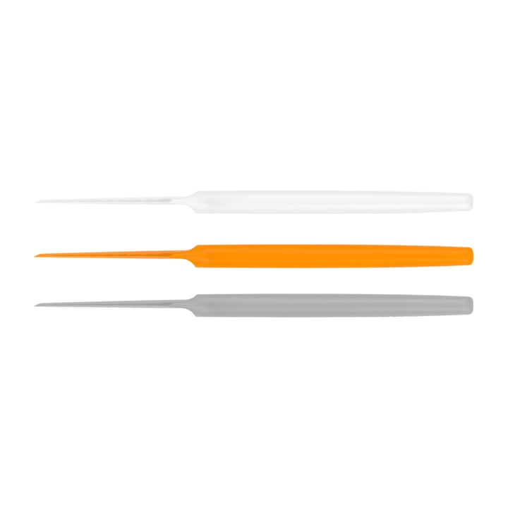 Functional Form smörknivar 3-pack, Grå-orange-vit Fiskars