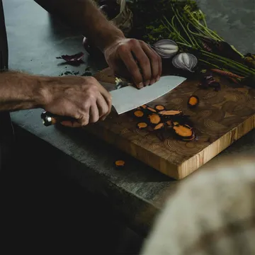 Norden kockkniv + grönsakskniv knivset 2 delar - Rostfritt stål-björk - Fiskars