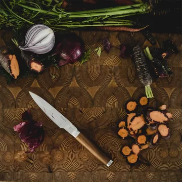 Norden kockkniv + grönsakskniv knivset 2 delar - Rostfritt stål-björk - Fiskars