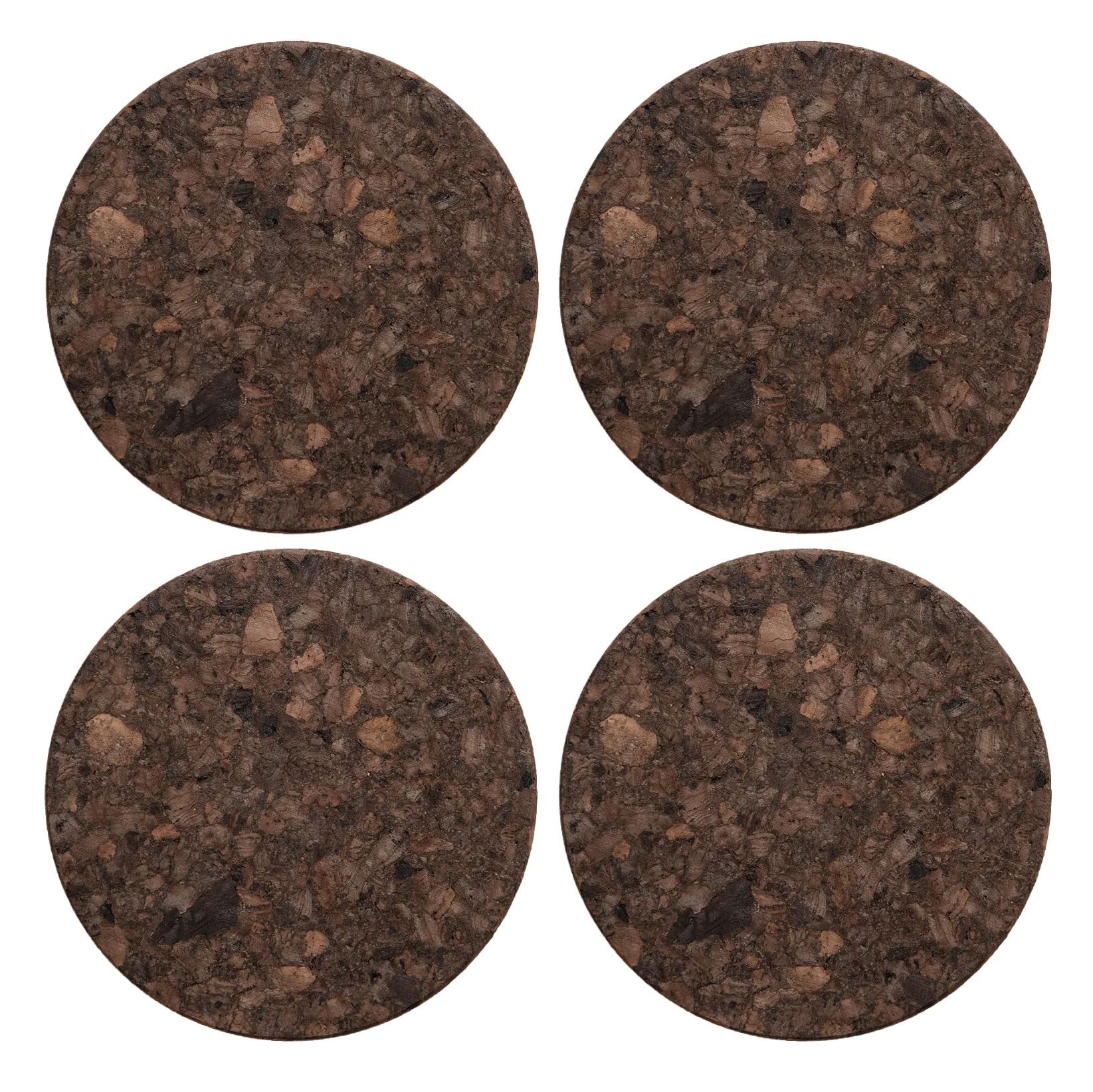 Cork glasunderlägg 4-pack, Smoked Formgatan