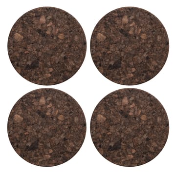 Cork glasunderlägg 4-pack - Smoked - Formgatan
