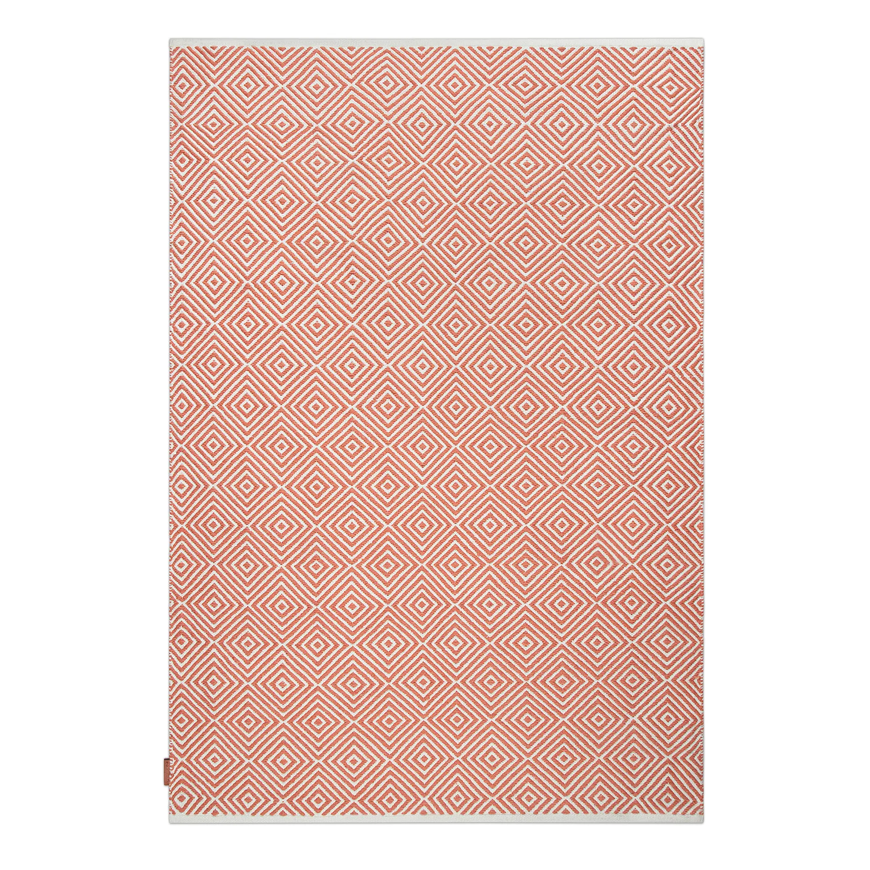 Diamond matta 140x200 cm, Burnt orange Formgatan