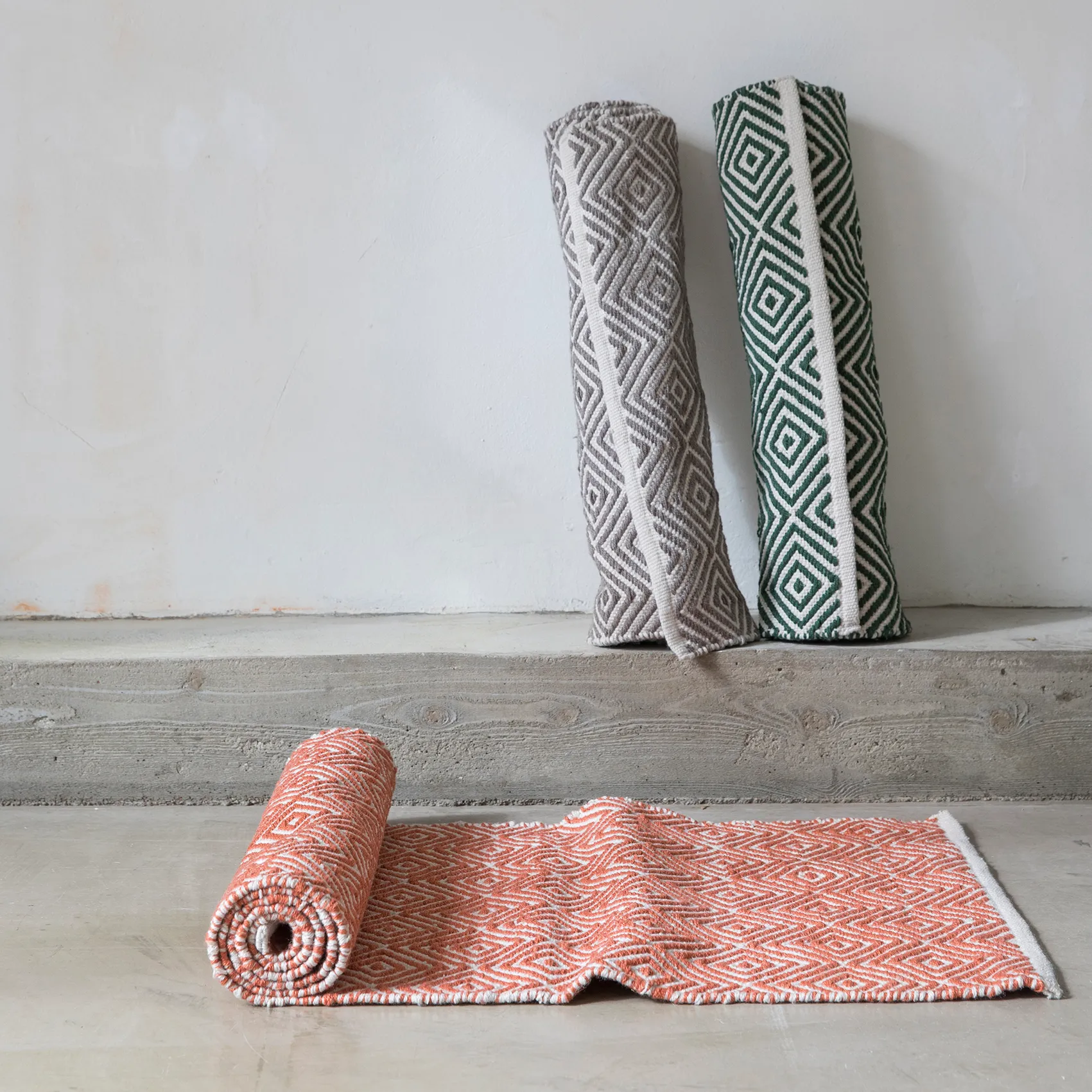 Diamond matta 70x200 cm, Grey Formgatan