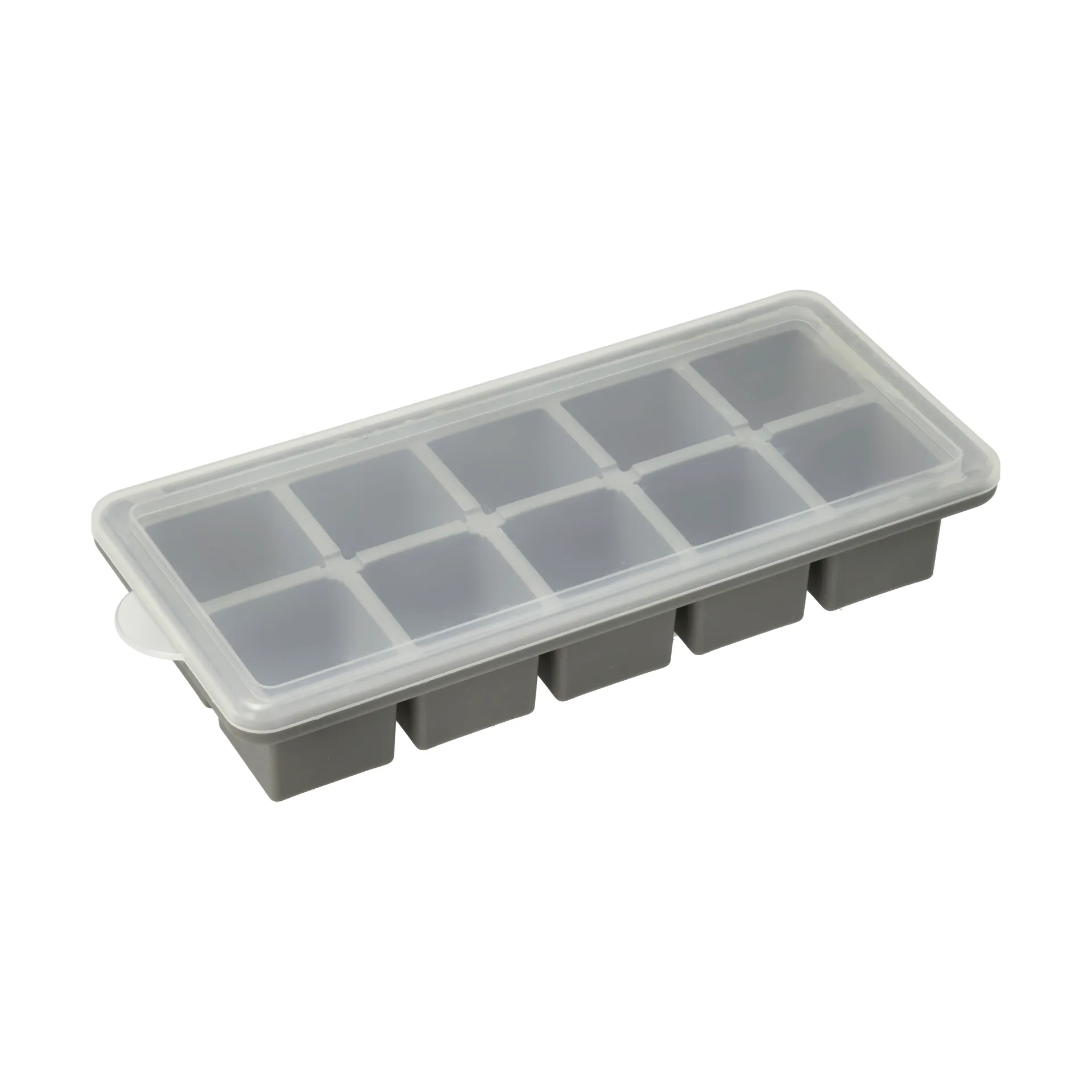 Funktion isbitslåda med lock, Grå, silikon, 21,9x9,9 cm Funktion