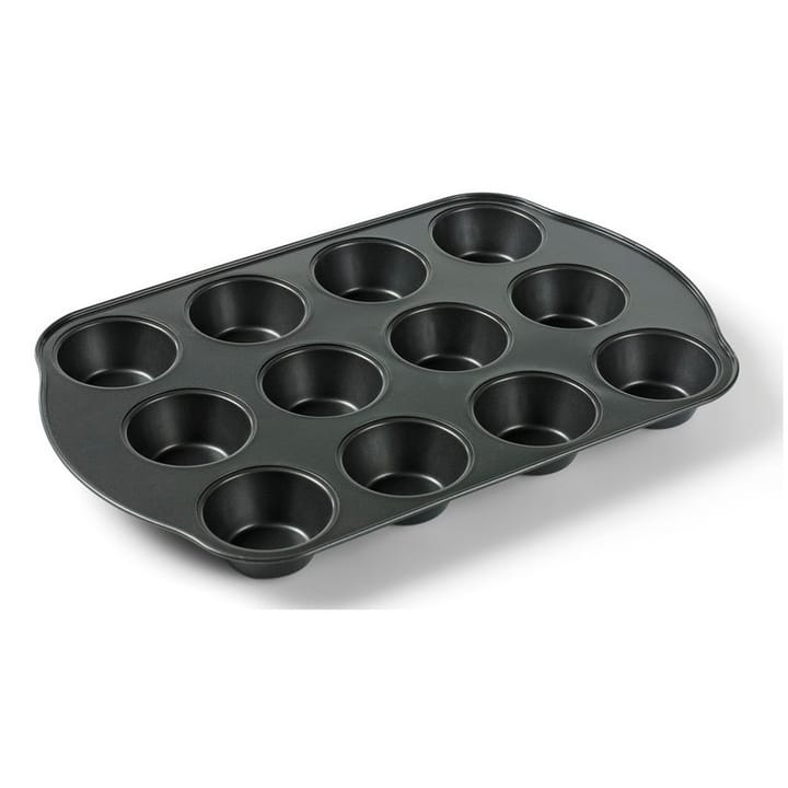 Funktion muffinsplåt nonstick 12 hål, Svart Funktion