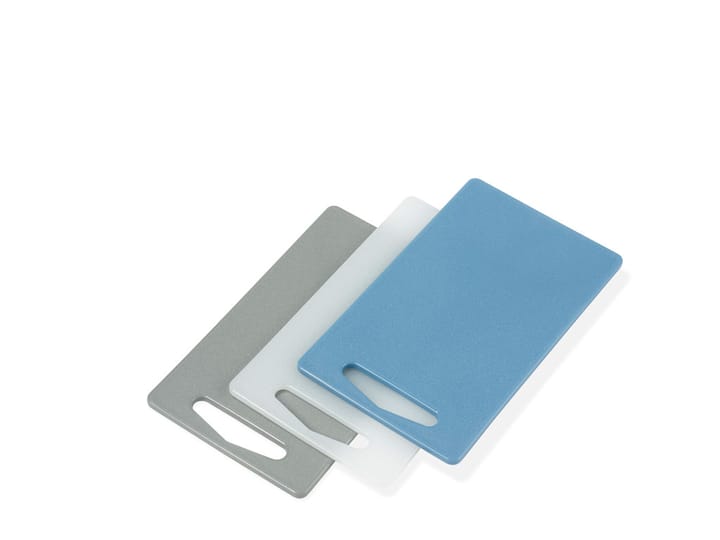 Funktion skärbräda plast 15x25 cm 3-pack, Grå-blå-transparent Funktion