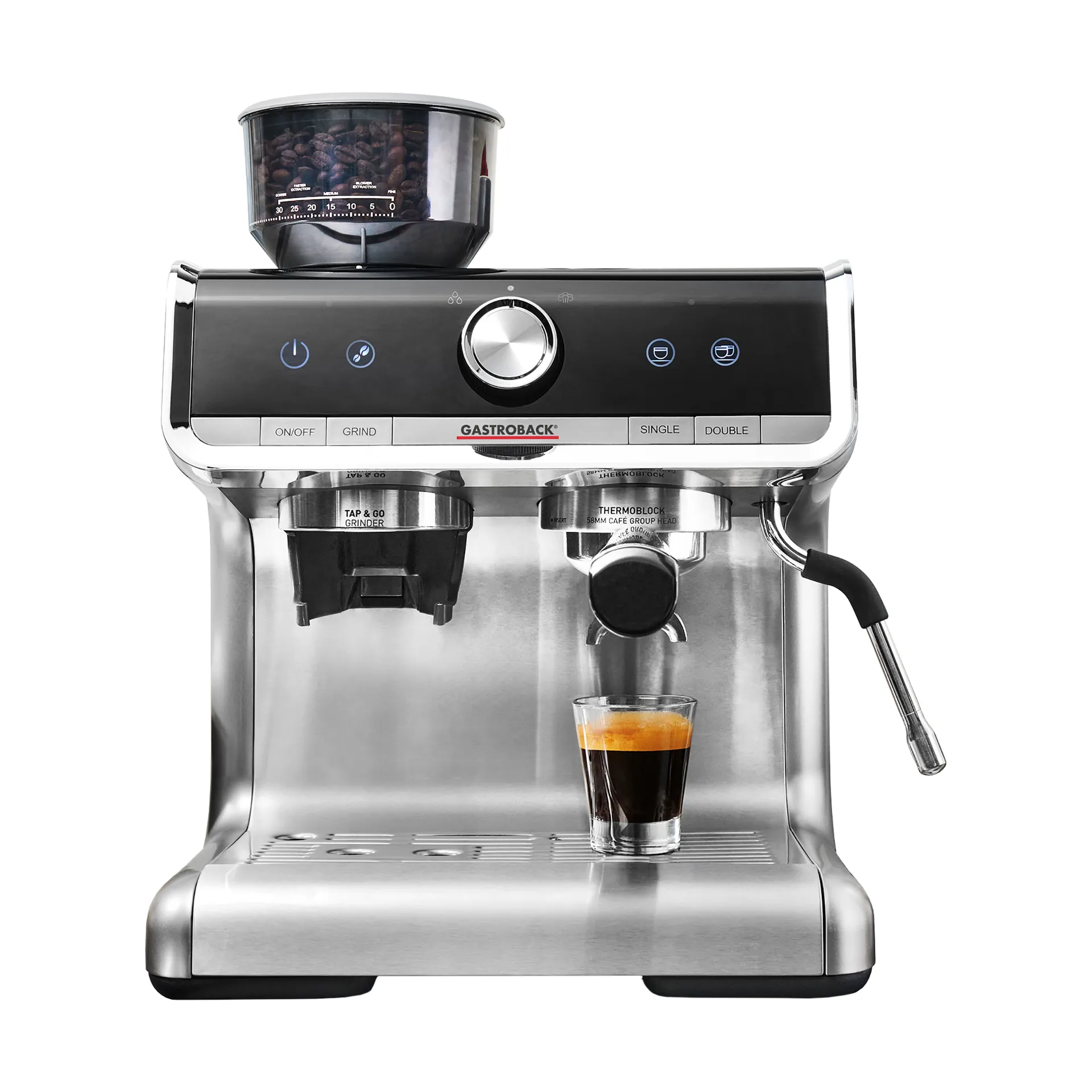 Gastroback Design 42616 barista espressomaskin pro, Silver Gastroback