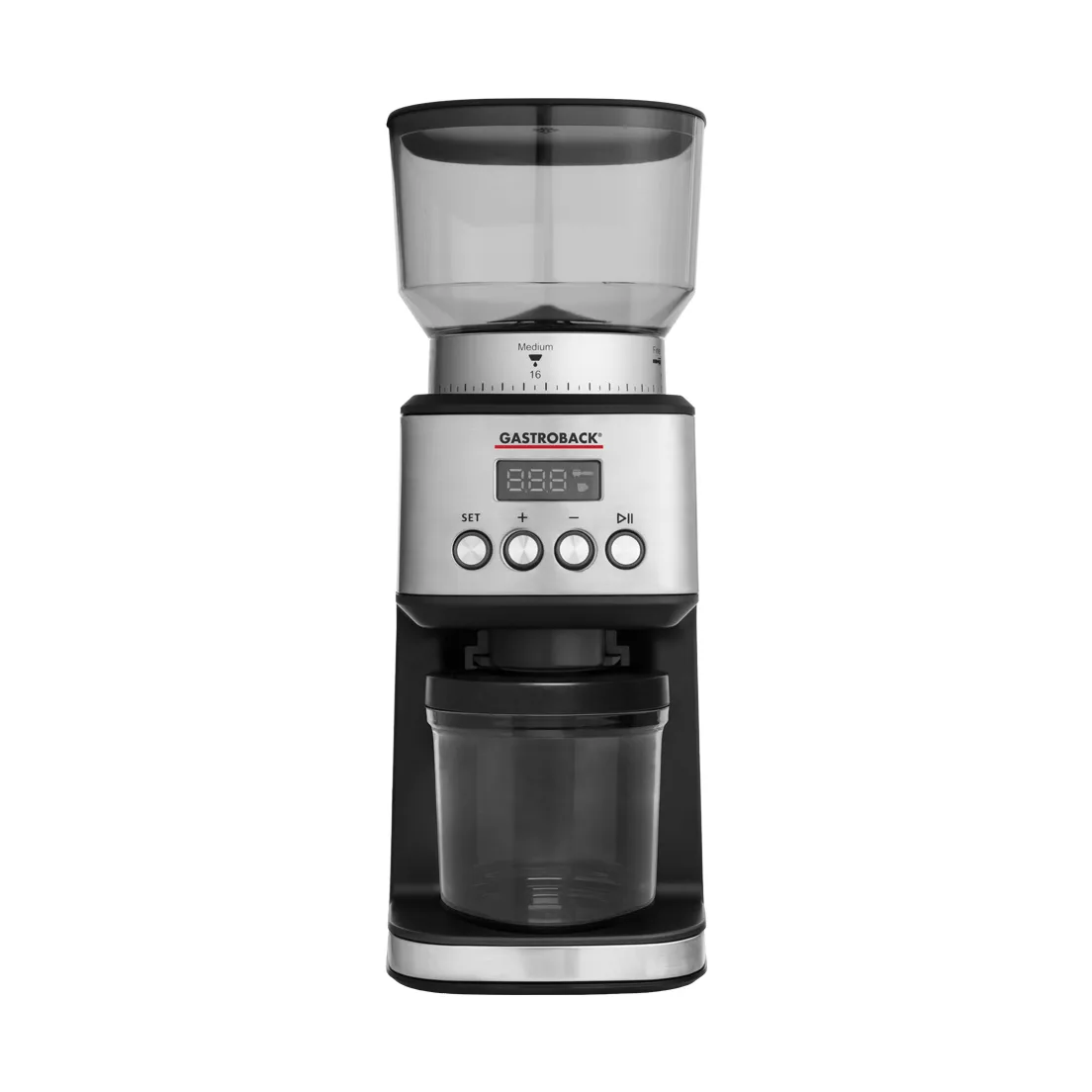 Gastroback Design 42643 elektrisk kaffekvarn, Silver