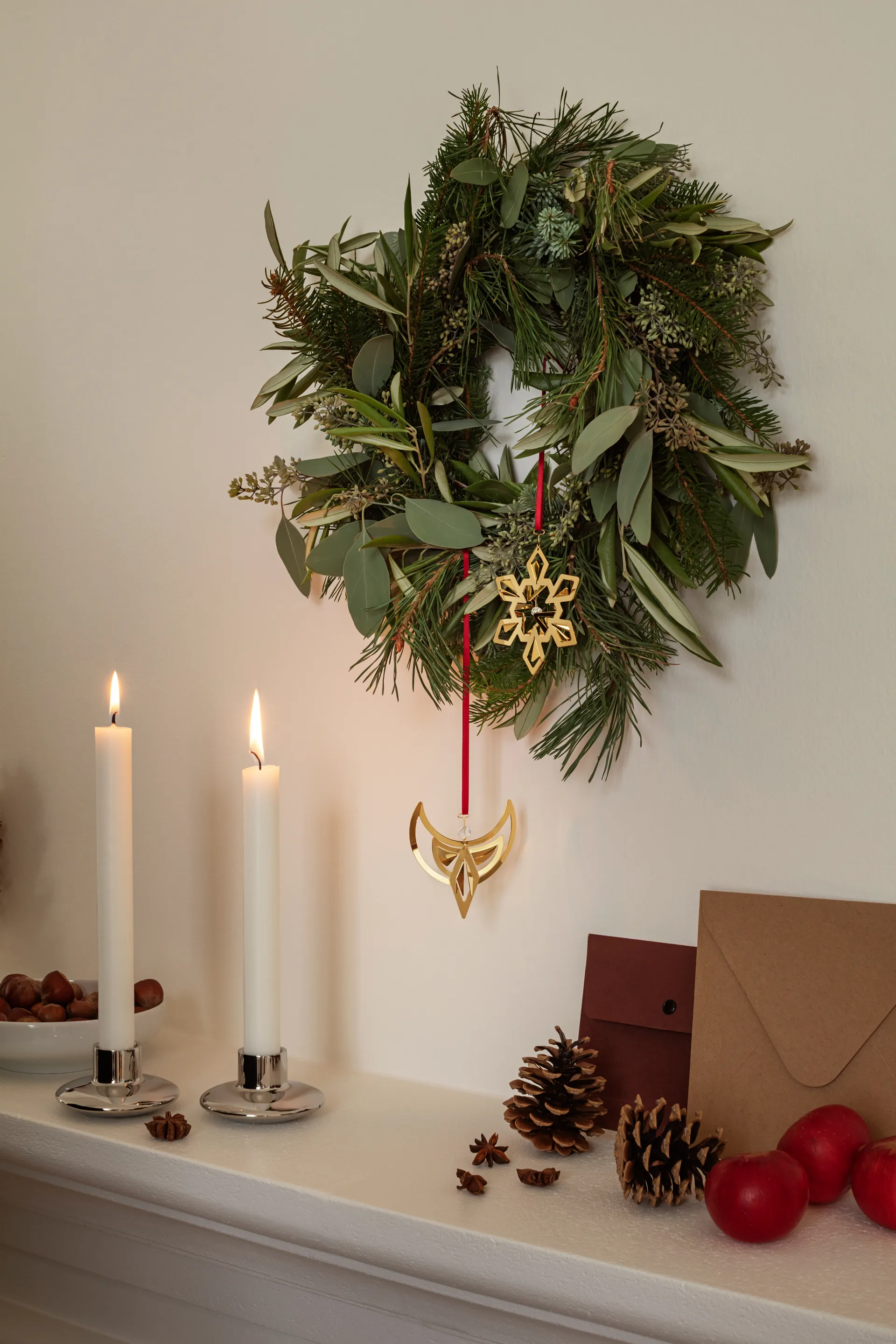 2024 års julhänge ängel, Guldpläterat Georg Jensen