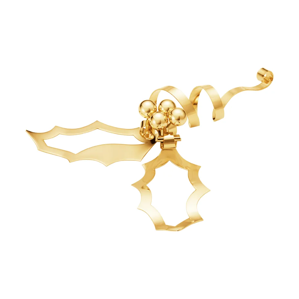 2026 års julprydnad för bordet, Guld, mellanstor Georg Jensen
