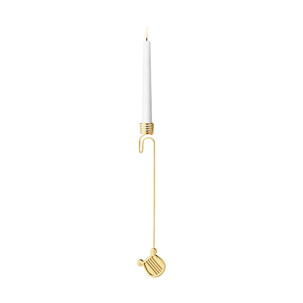 Georg Jensen 2026 års ljusstake Harpa, guld
