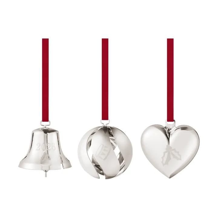 2026 års prydnadsset - Palladium, 3 delar - Georg Jensen