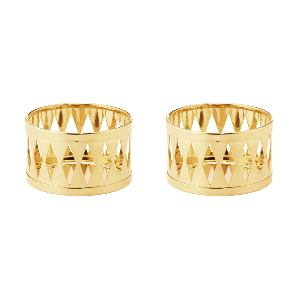 Georg Jensen 2026 års värmeljusstake Guld, 2-pack