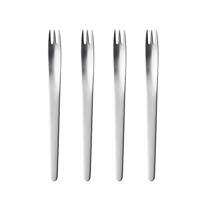 Arne Jacobsen tårtgaffel, 4-pack Georg Jensen