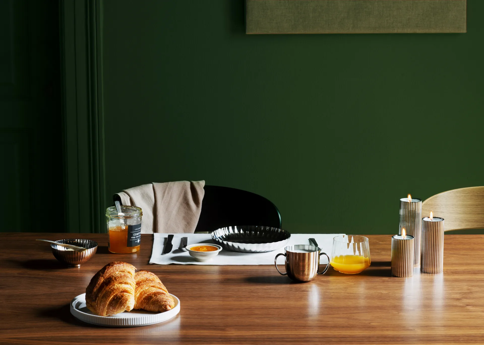 Bernadotte ljusstake 8 cm, Rostfritt stål Georg Jensen