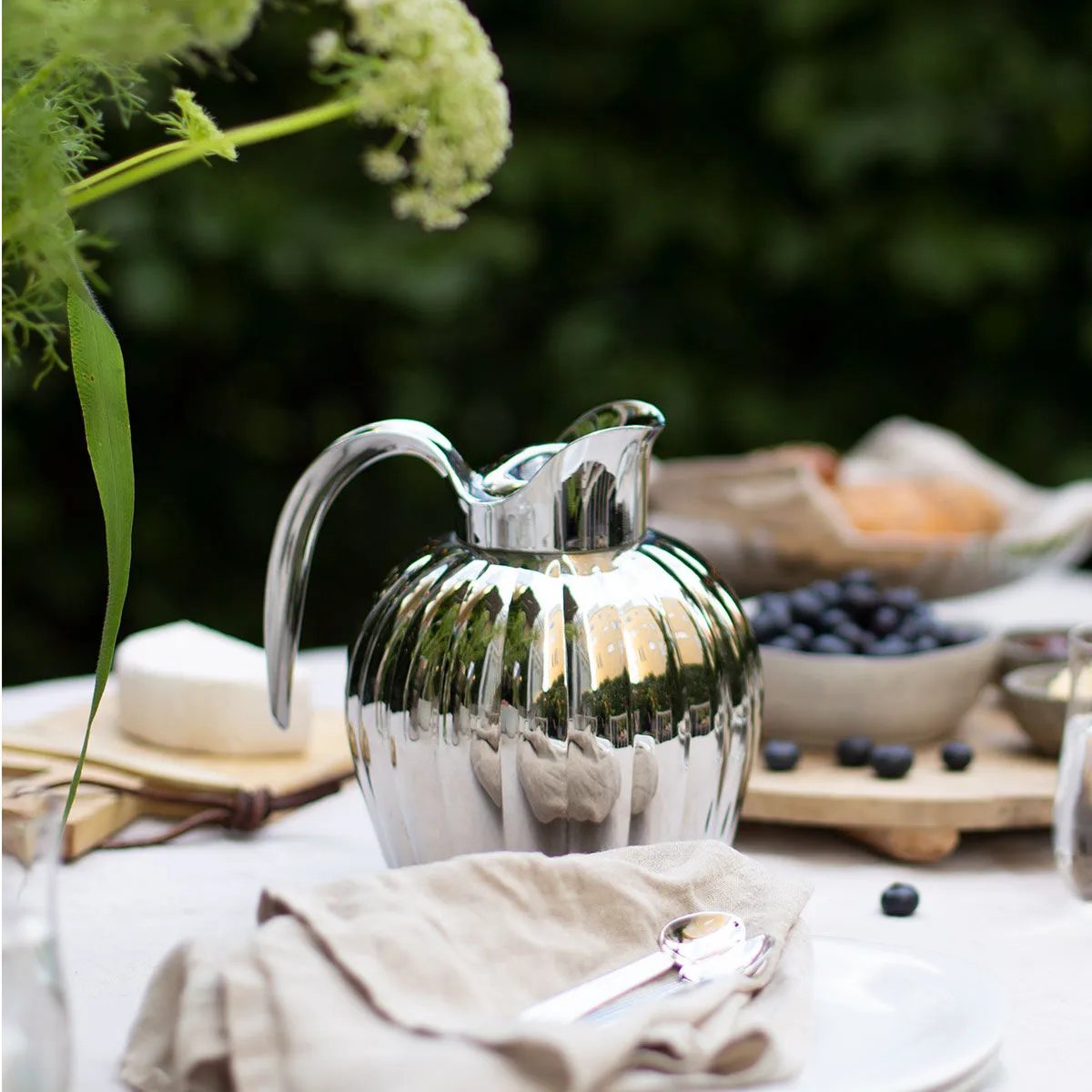 Bernadotte pushlock till termoskanna, Rostfritt stål Georg Jensen