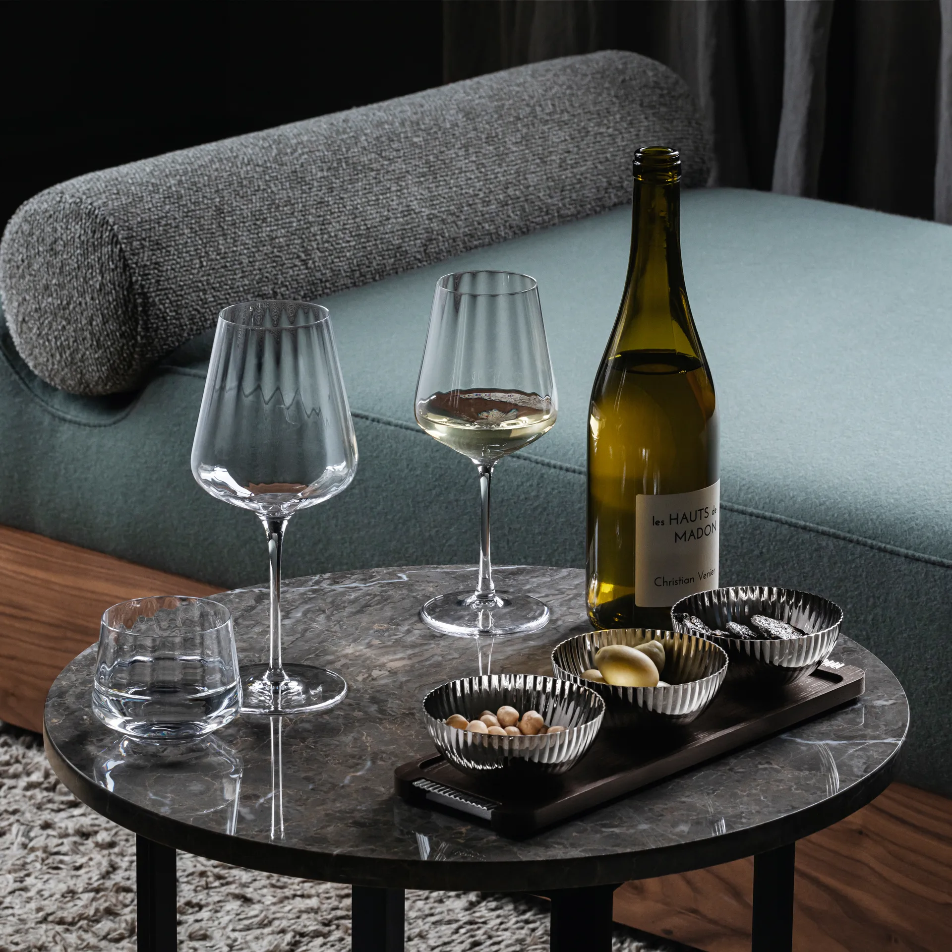 Bernadotte rödvinsglas 6-pack, Kristallin Georg Jensen