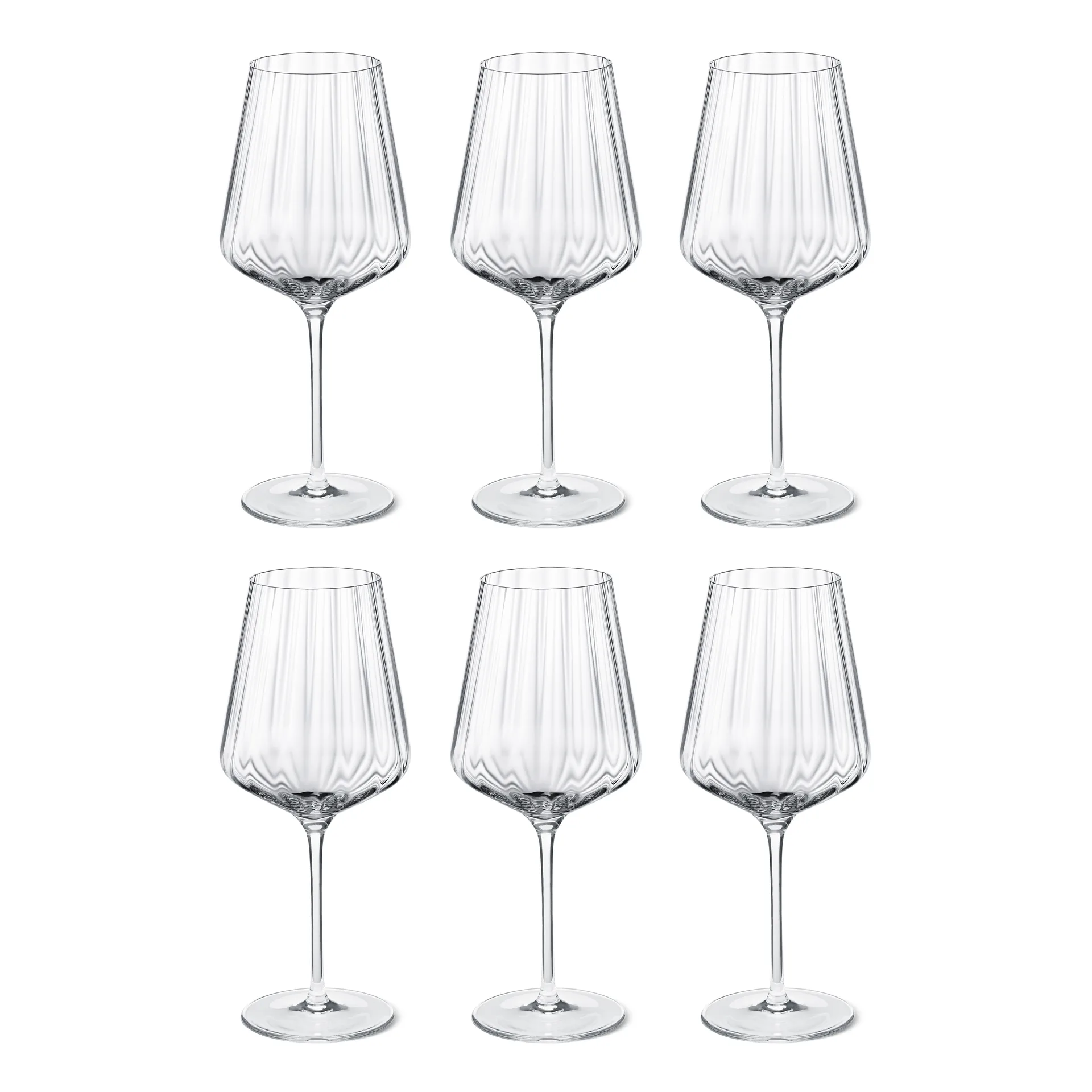 Bernadotte vitvinsglas 6-pack, Kristallin Georg Jensen
