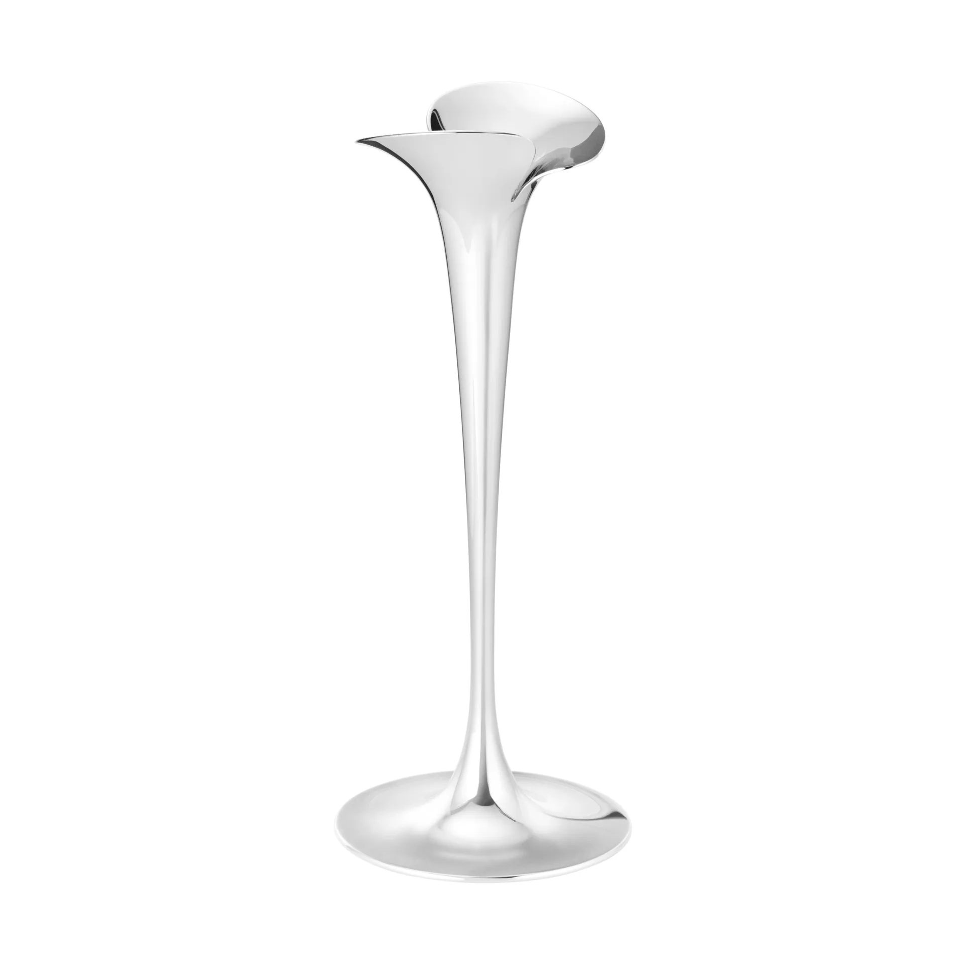 Bloom ljusstakar för kronljus, Rostfritt stål, stora, 2-pack Georg Jensen