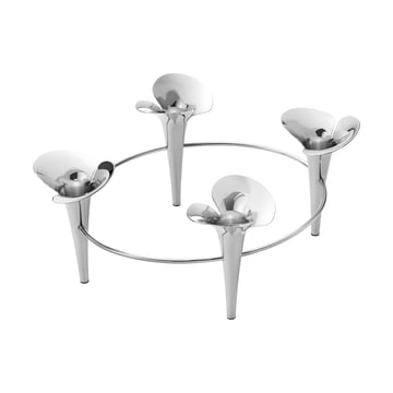 Läs mer om Georg Jensen Bloom ljusstake Ø28 cm Rostfritt stål