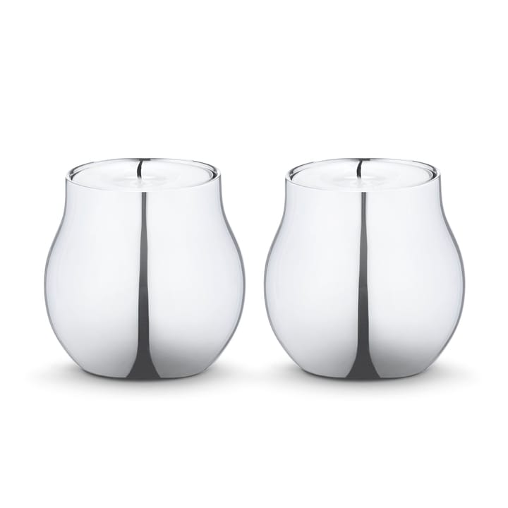 Cafu ljuslykta 2-pack, rostfritt stål Georg Jensen