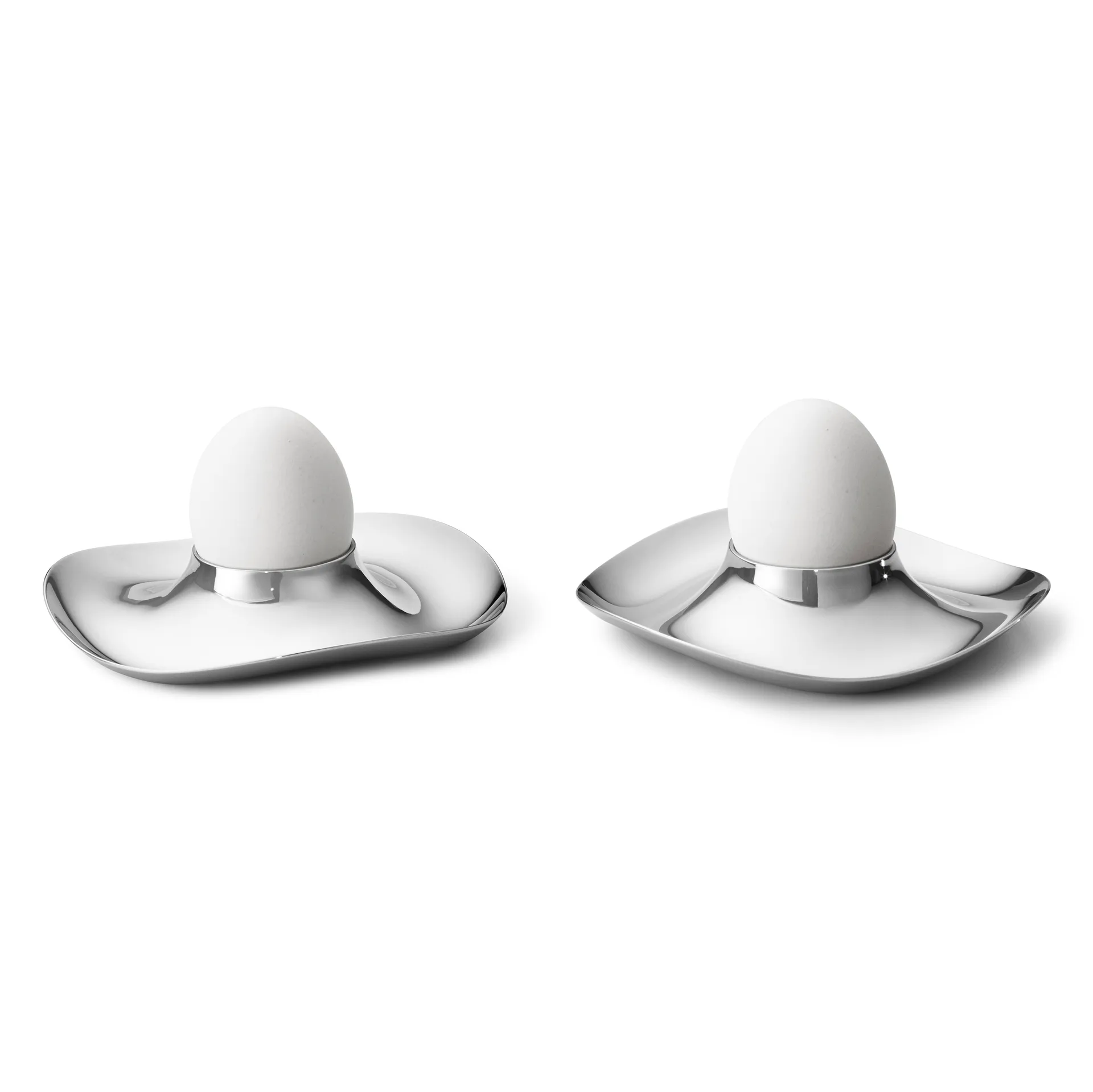 Cobra äggkopp 2-pack, Rostfritt stål Georg Jensen