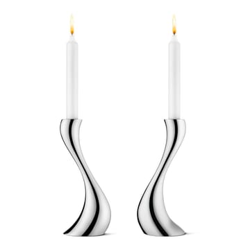 Cobra ljusstake 2-pack - medium, 20 cm - Georg Jensen