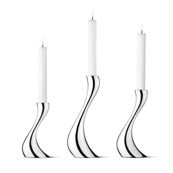 Cobra ljusstake 3-pack - rostfritt stål - Georg Jensen