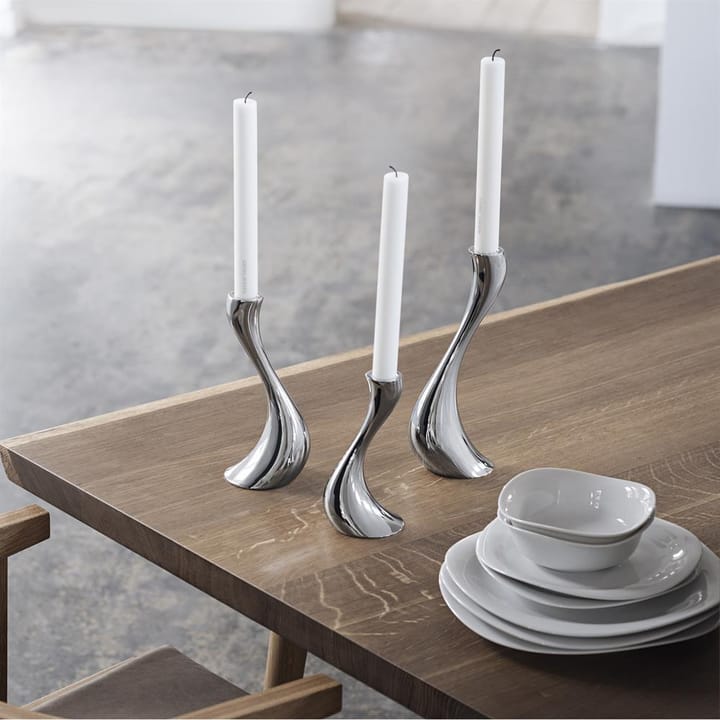 Cobra ljusstake 3-pack, rostfritt stål Georg Jensen