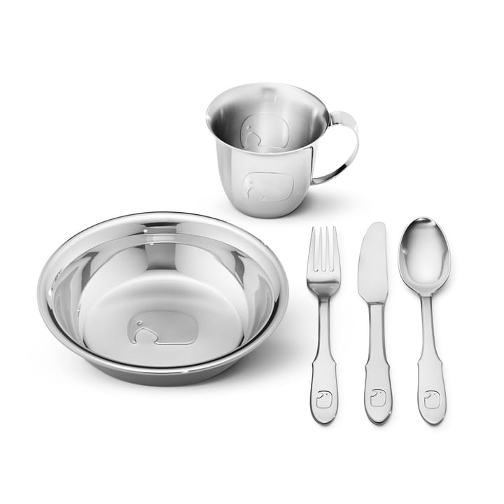 Elephant barnservis, 5 delar Georg Jensen