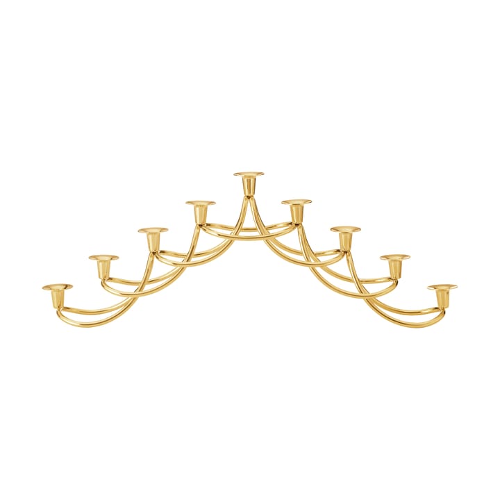 Harmony menorah ljusstake - Guldpläterat rostfritt stål - Georg Jensen