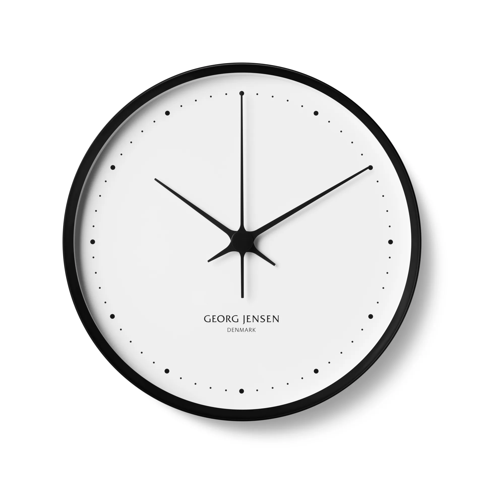 Henning koppel väggklocka Ø 30 cm, Svart-vit Georg Jensen