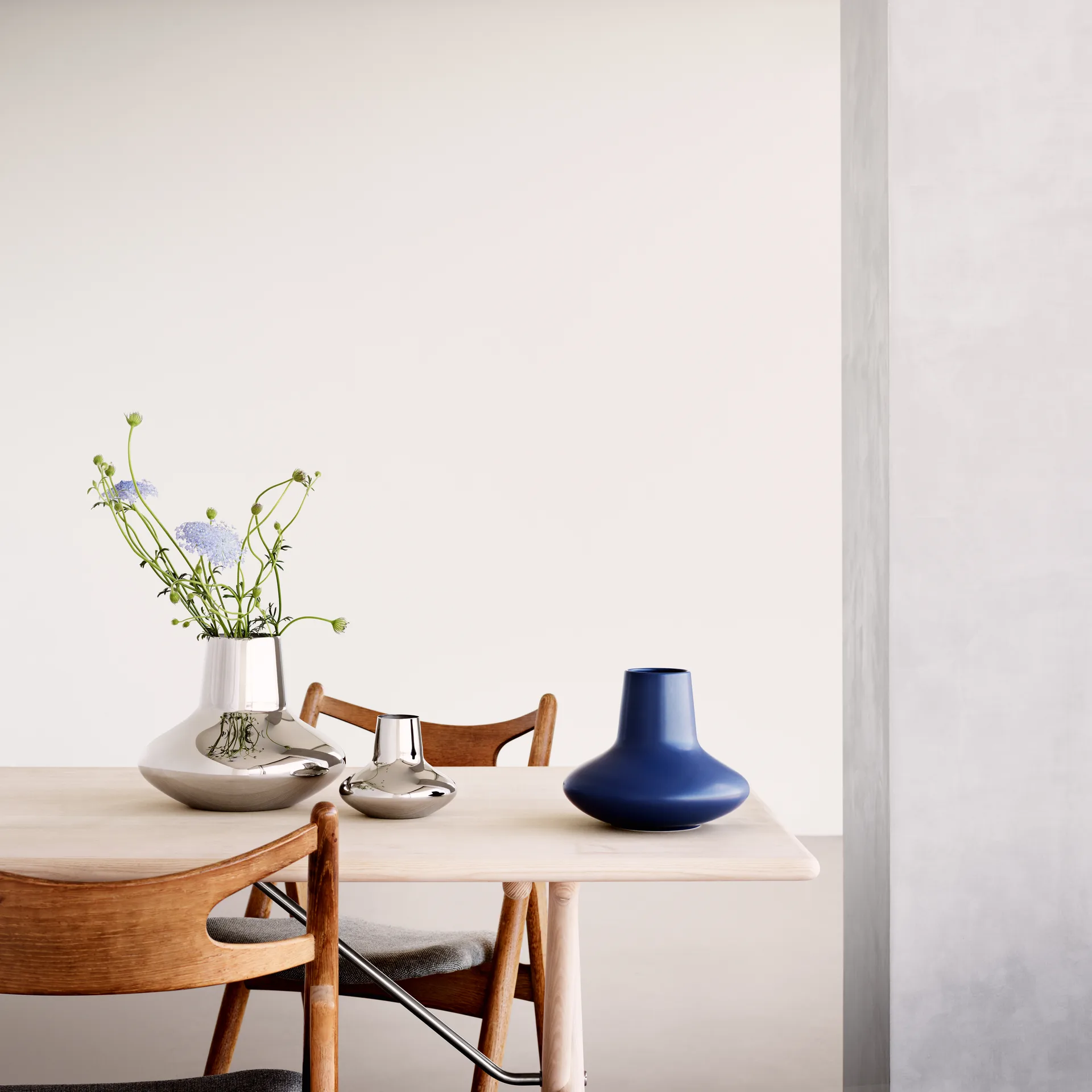 Henning Koppel vas rostfritt stål, Stor, 22,2 cm Georg Jensen