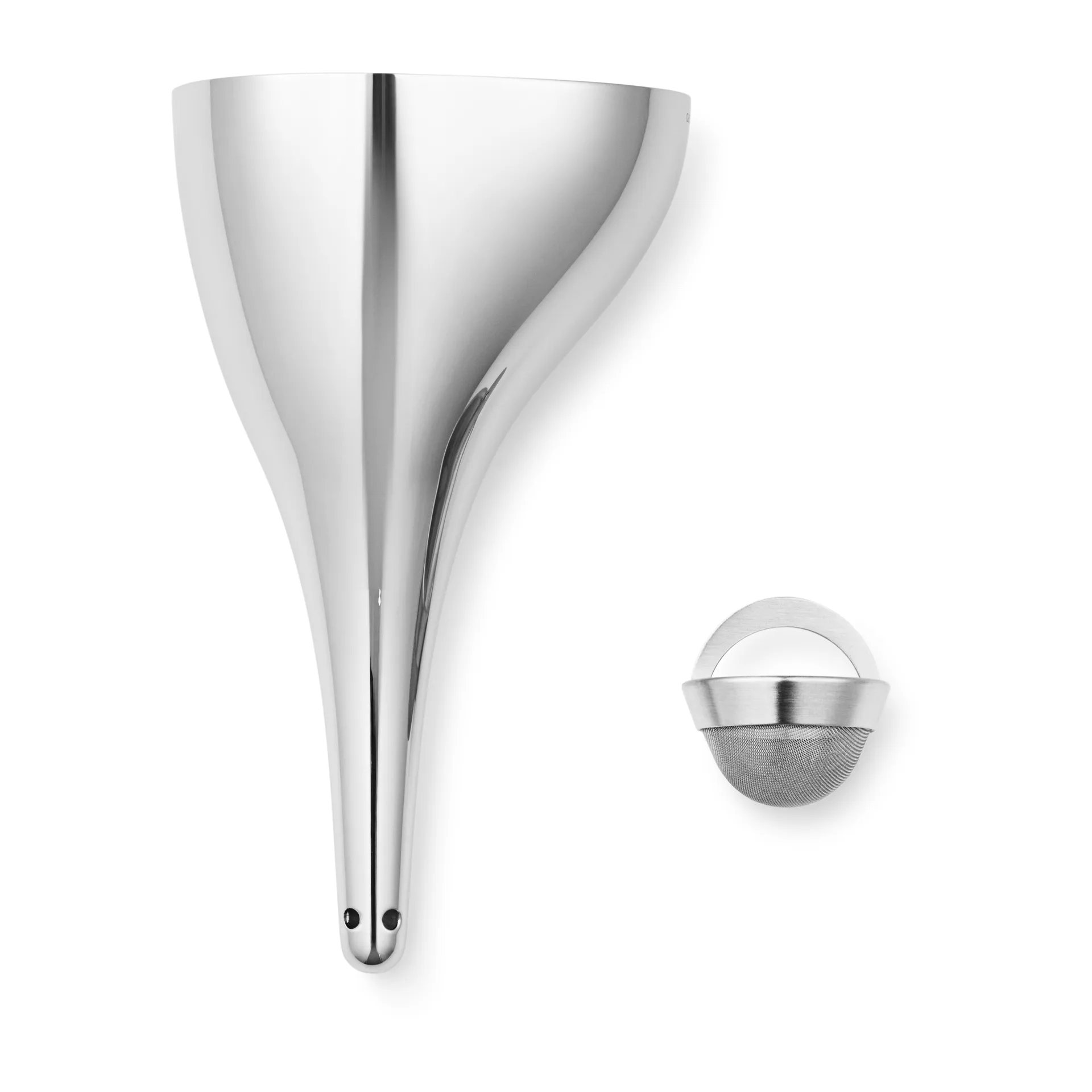 Georg Jensen Sky dekanterare med filter Rostfritt stål