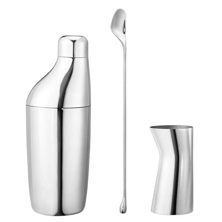 Sky set shaker Barsked Mätglas, Rostfritt stål Georg Jensen