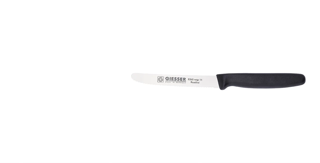 Giesser universalkniv tandad egg, Svart Giesser