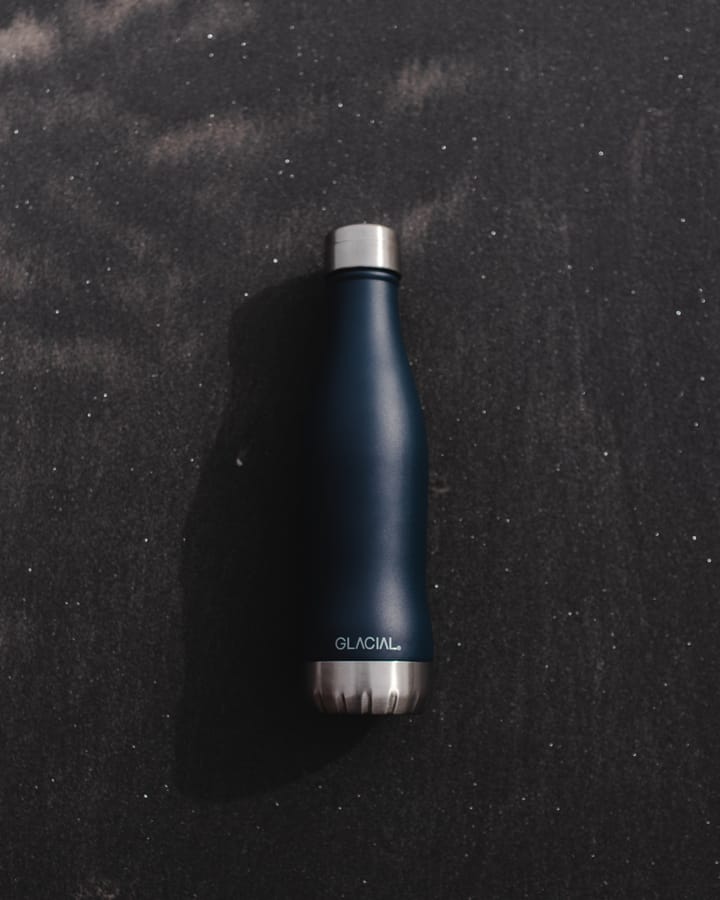 Glacial vattenflaska 400 ml, Matte navy Glacial