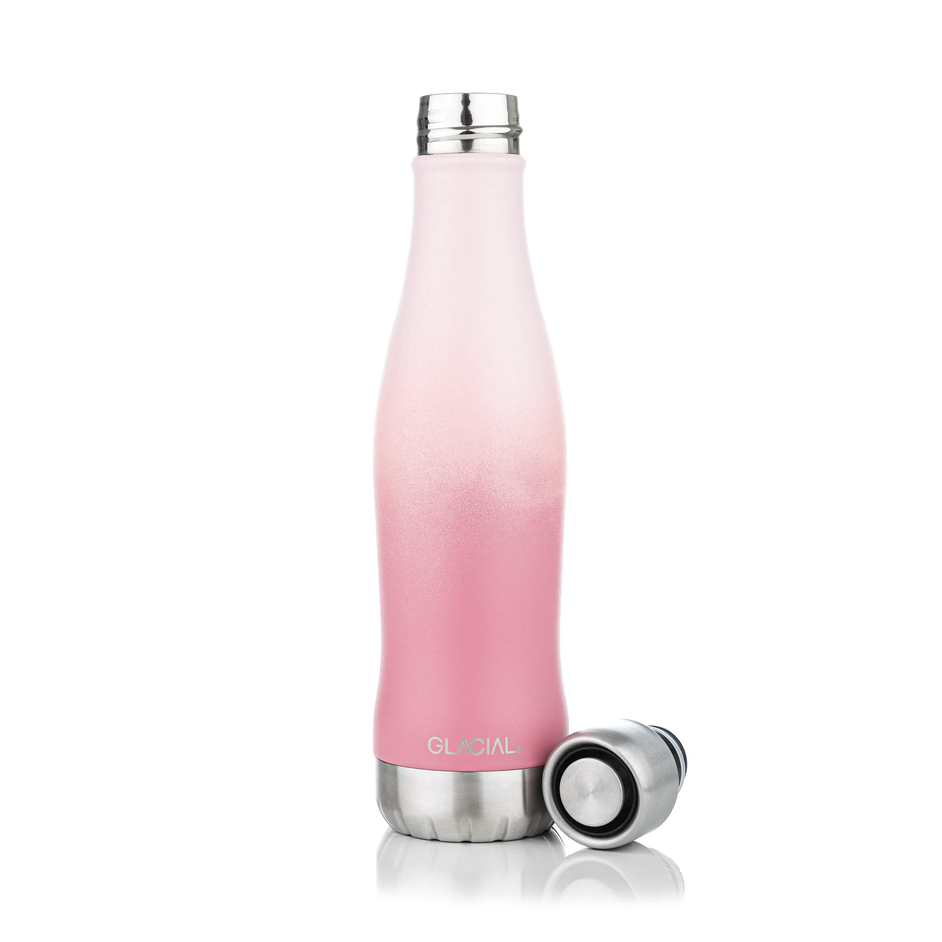 Glacial vattenflaska active 400 ml, Pink fade Glacial